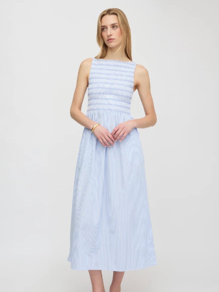 Hill House Cosima Nap Dress Blue/White Stripe